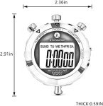 Rolilink Metal Stopwatch with Backlight for Sports