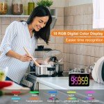 PERSUPER RGB Kitchen Timer with Magnetic Back