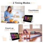 PERSUPER RGB Kitchen Timer with Magnetic Back