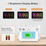 PERSUPER RGB Kitchen Timer with Magnetic Back