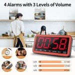 VOCOO Extra Large Digital Timer with Alarms