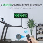 Large Digital Countdown Timer with Remote Control