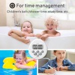 Waterproof Digital Timer for Shower or Kitchen