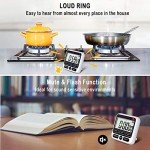 Digital Kitchen Timer with Loud Alarm & Memory