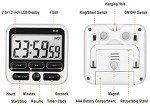 Digital Kitchen Timer with Loud Alarm & Memory
