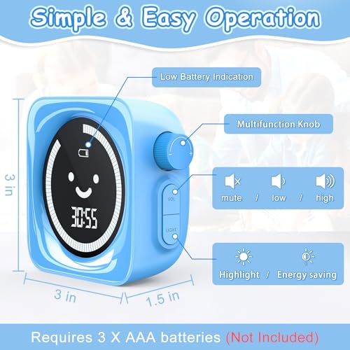 Cute Digital Visual Timer for Kids - 99 Minutes