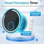 HAUKINIX Visual Pomodoro Productivity Timer with Alarm