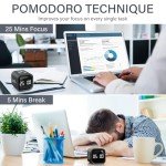 Rotating Pomodoro Desk Timer with Custom Modes