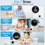 HAUKINIX Visual Pomodoro Productivity Timer with Alarm