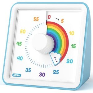 Rainbow Visual Countdown Timer for Kids and Adults