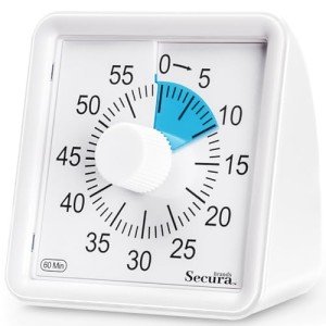 Secura 60-Minute Classroom Visual Timer for Kids