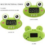 3-Pack Digital Kitchen Timers with Loud Alarm