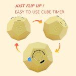 CreaViva Rechargeable Cube Timer - Honey Yellow