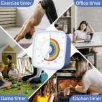 Ainowes 60-Minute Rainbow Visual Timer
