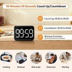 VOCOO Magnetic Digital Kitchen Timer with Large Display