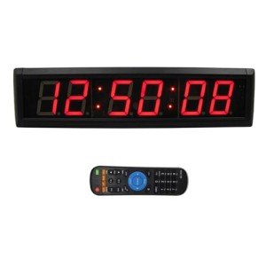LED Countdown Clock with Remote Control - Red