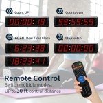 LED Countdown Clock with Remote Control - Red