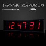 Large 24" LED Digital Clock with Timer & Alarms