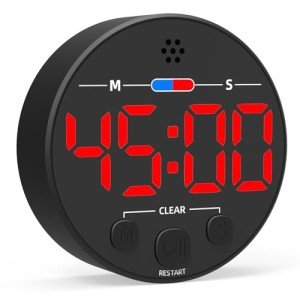 Bright Magnetic Digital Timer for Kitchen and Kids
