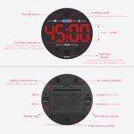 Bright Magnetic Digital Timer for Kitchen and Kids