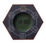 Hexagon Pomodoro Timer for Productivity (Orange)