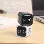 Tecnoluzor Digital Cube Pomodoro Timer - White