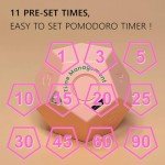 CreaViva Rechargeable Cute Cube Pomodoro Timer