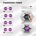 Pomodoro Timer Cube with Vibration and Sound Alerts
