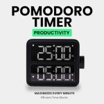 Silent Magnetic Pomodoro Timer for Study Sessions