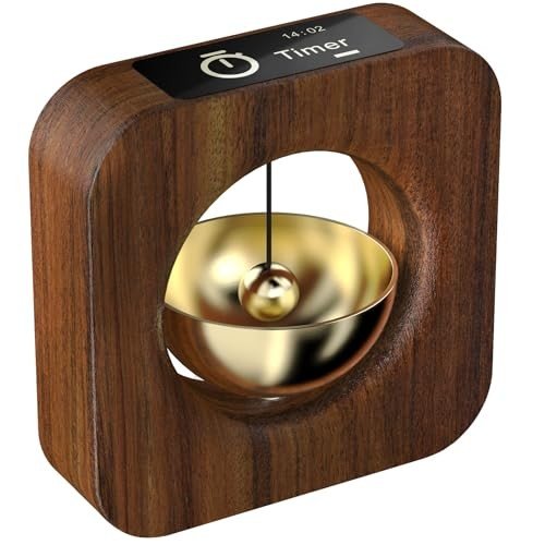 Stylish Wooden Pomodoro Timer Cube for Focus