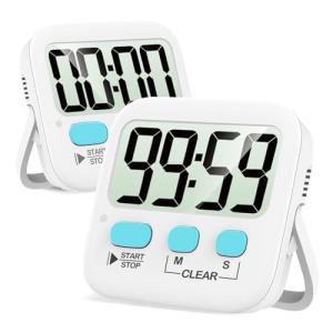 2 Pack Magnetic Digital Timers for Kids & Cooking