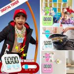 2 Pack Magnetic Digital Timers for Kids & Cooking