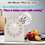 60-Minute Wind-Up Timer with Loud Alarm