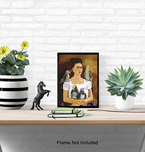 Parrot Wall Decor - Mexican Vintage Painting