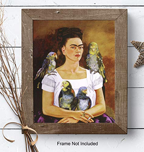 Parrot Wall Decor - Mexican Vintage Painting