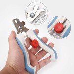 OMEM Bird Nail Clippers with Grinding Nail Scissors Tool Pet Parrot Claw Care (Blue,L)