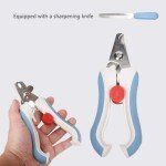 OMEM Bird Nail Clippers with Grinding Nail Scissors Tool Pet Parrot Claw Care (Blue,L)