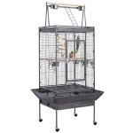 Rolling Parrot Cage - Play Top Stand Included