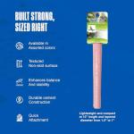 PENN-PLAX Bird-Life Cement Trimmer Bird Perch – Naturally Trims Nails & Beak – Great for Parrots, Cockatoos, Macaws, and Other Large Birds – 10” Long