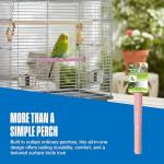 PENN-PLAX Bird-Life Cement Trimmer Bird Perch – Naturally Trims Nails & Beak – Great for Parrots, Cockatoos, Macaws, and Other Large Birds – 10” Long