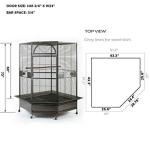 Jumbo Corner Parrot Cage Aviary (X-Large)