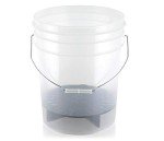 20L Clear Car Wash Bucket with Grit Guard