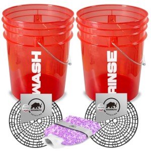 5-Piece Scratch-Free Car Wash Bucket Set