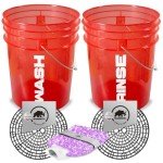 5-Piece Scratch-Free Car Wash Bucket Set