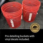 5-Piece Scratch-Free Car Wash Bucket Set