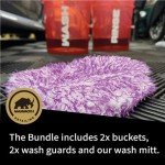 5-Piece Scratch-Free Car Wash Bucket Set