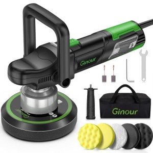 Ginour 900W Dual Action Car Polisher with 5 Pads