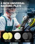 Ginour 900W Dual Action Car Polisher with 5 Pads