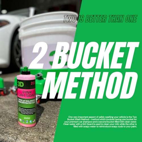 3D Pink Car Wash Soap - 1 Gallon, pH Balanced
