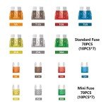 140-Piece Automotive Blade Fuse Assortment Kit